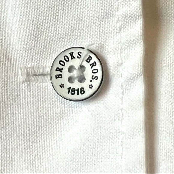 BROOKS BROTHERS Red Fleece Rose Embroidered Striped Button Down Shirt—SZ. 4 - Picture 11 of 14